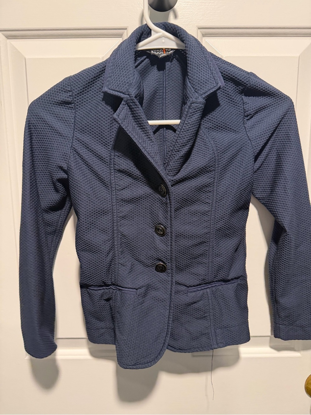Kerrits Navy Three-Button Show Coat - Kids S